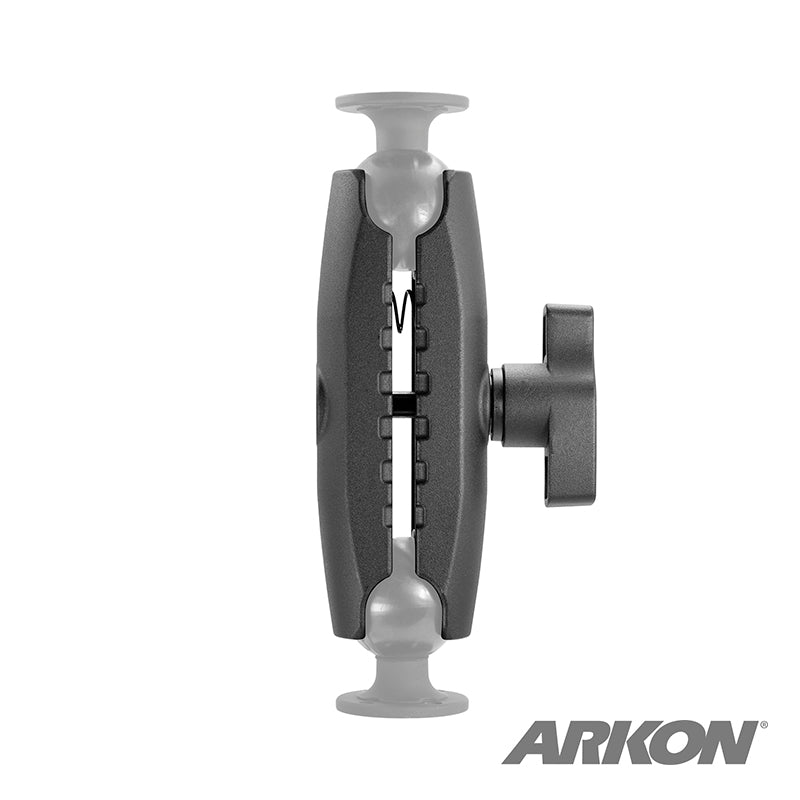 Arkon SPRM5780 montagevoorbeeld; beide kogeladapters apart verkrijgbaar