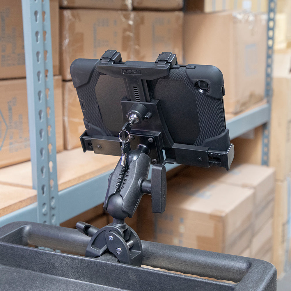 Arkon LockVise klemhouder 38 mm detail of gebruiksvoorbeeld; tablet niet inbegrepen