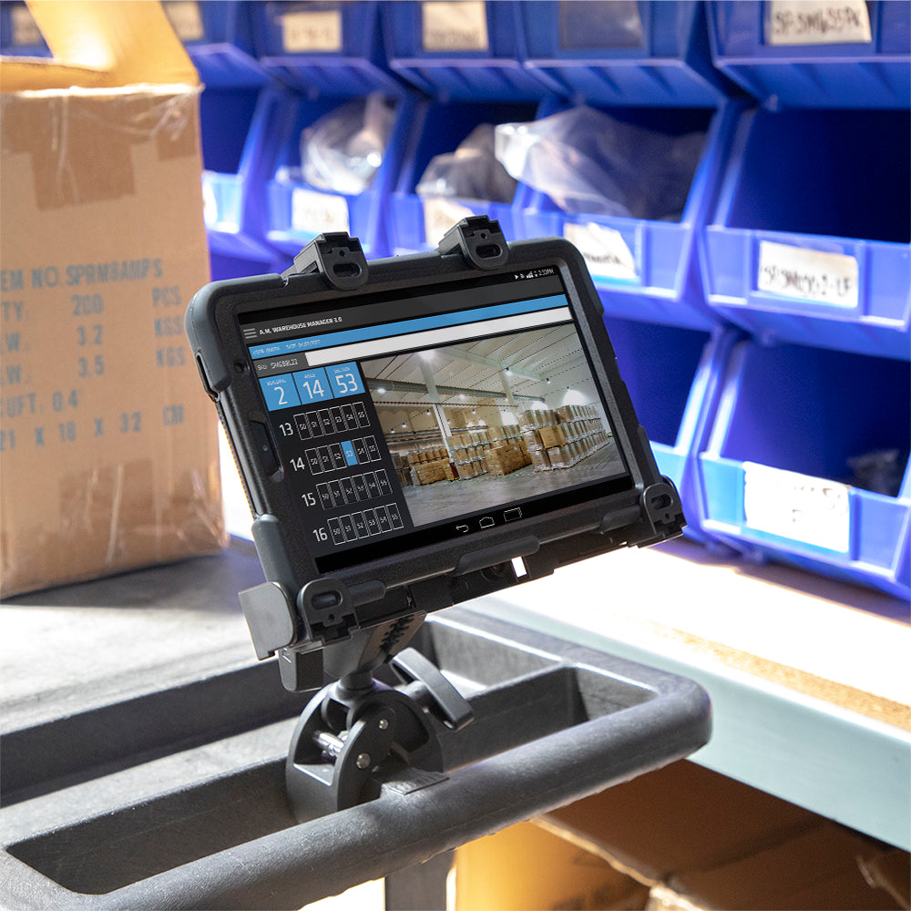Arkon LockVise klemhouder 38 mm detail of gebruiksvoorbeeld; tablet niet inbegrepen