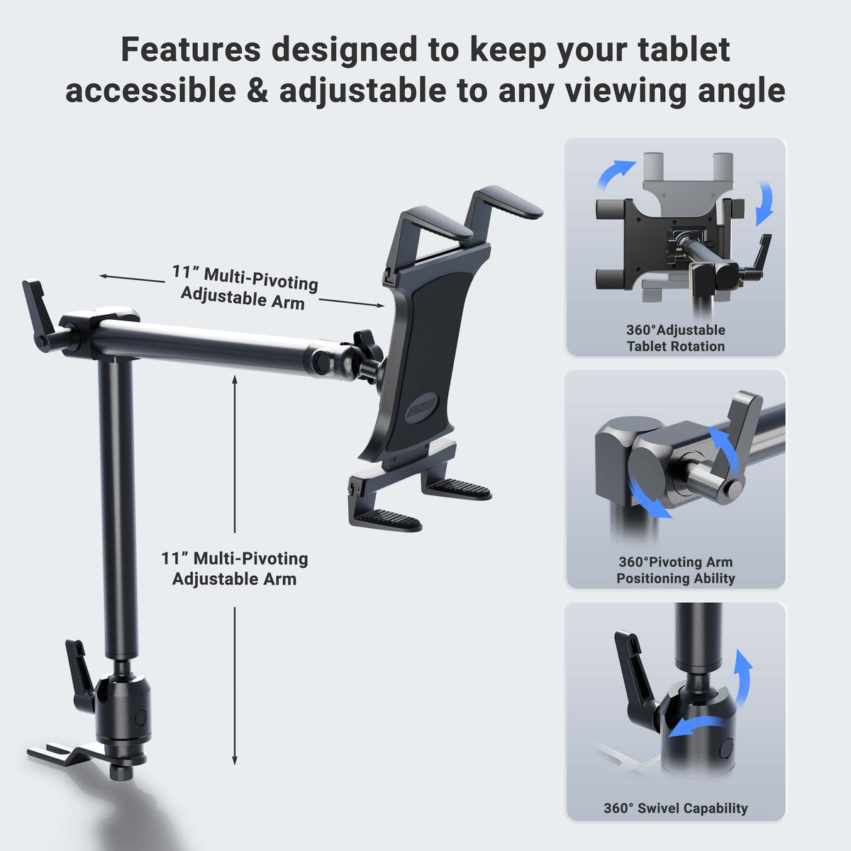 Arkon TAB801 houder- of montagedetail; toestel en andere apparatuur niet inbegrepen