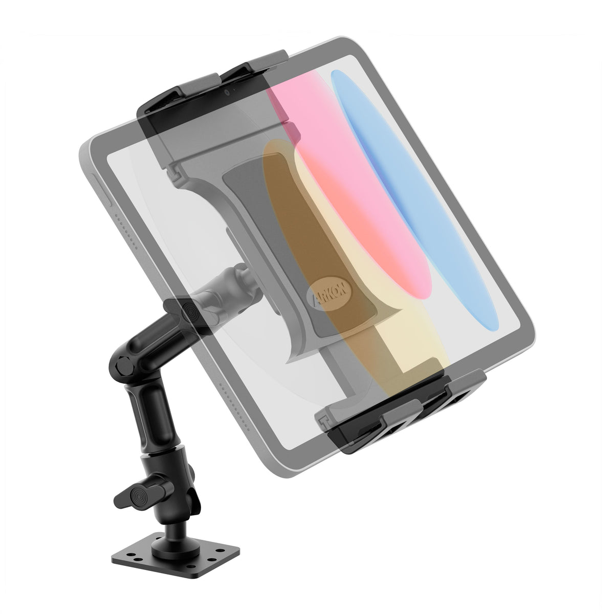 Arkon TAB808 overzicht van de beschreven montage