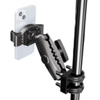 Arkon UB138MM5RBRVPT montagevoorbeeld aan buis; toestel en buis niet inbegrepen