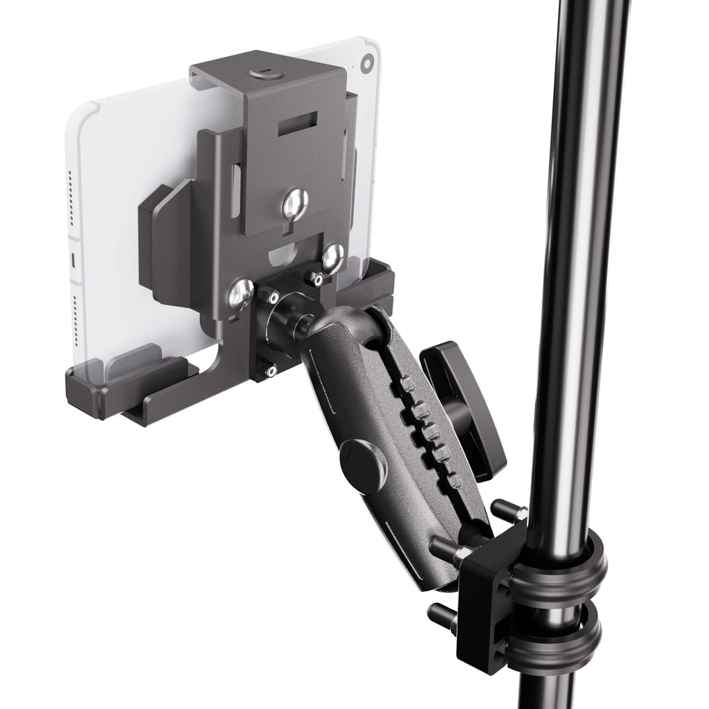 Arkon UB138MM5RBT004 montagevoorbeeld aan buis; toestel en buis niet inbegrepen