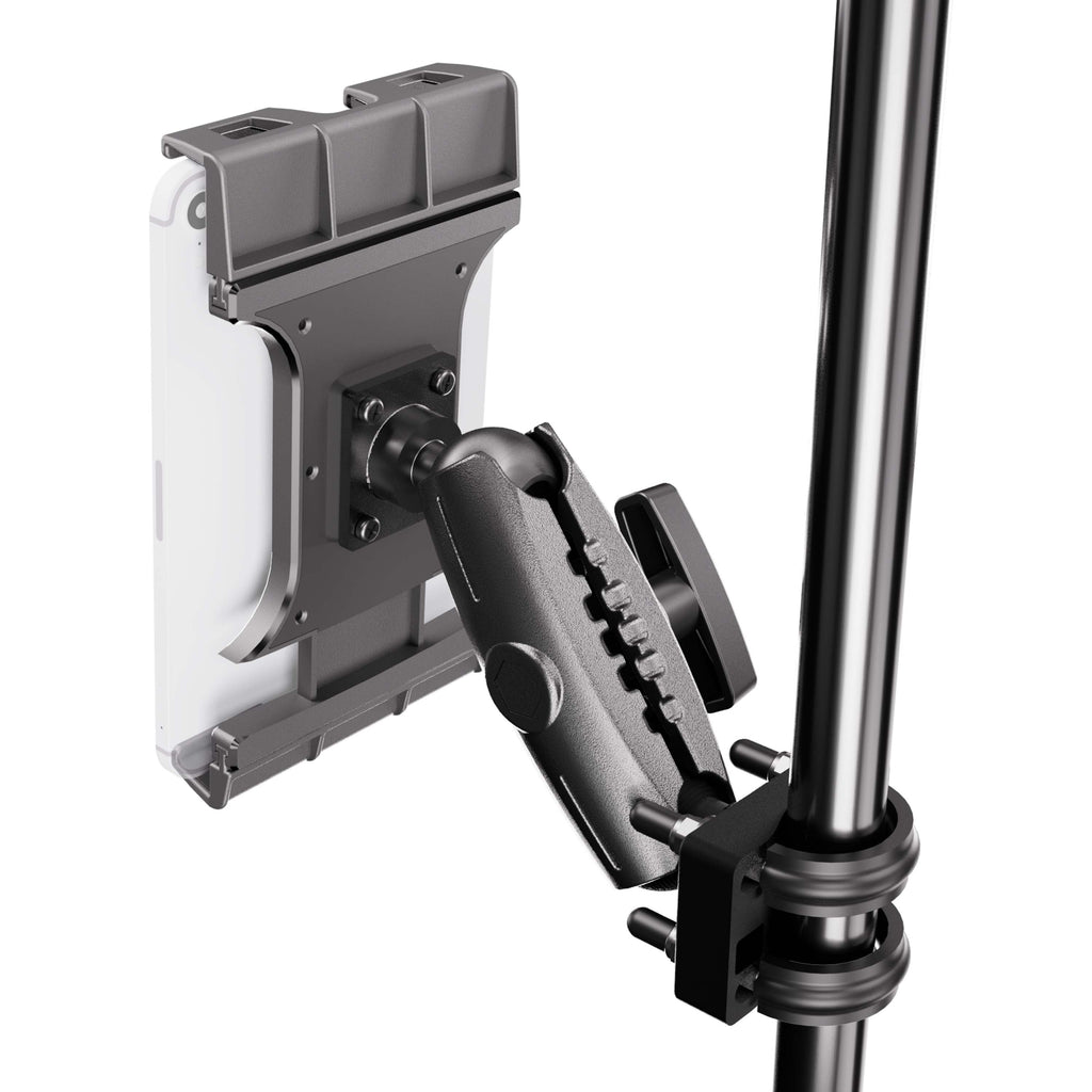 Arkon UB138MM5RBT006 montagevoorbeeld aan buis; toestel en buis niet inbegrepen