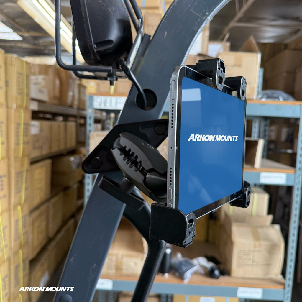 Arkon XMSFL38RM5TAB5 praktijkvoorbeeld; toestel en heftruck niet inbegrepen