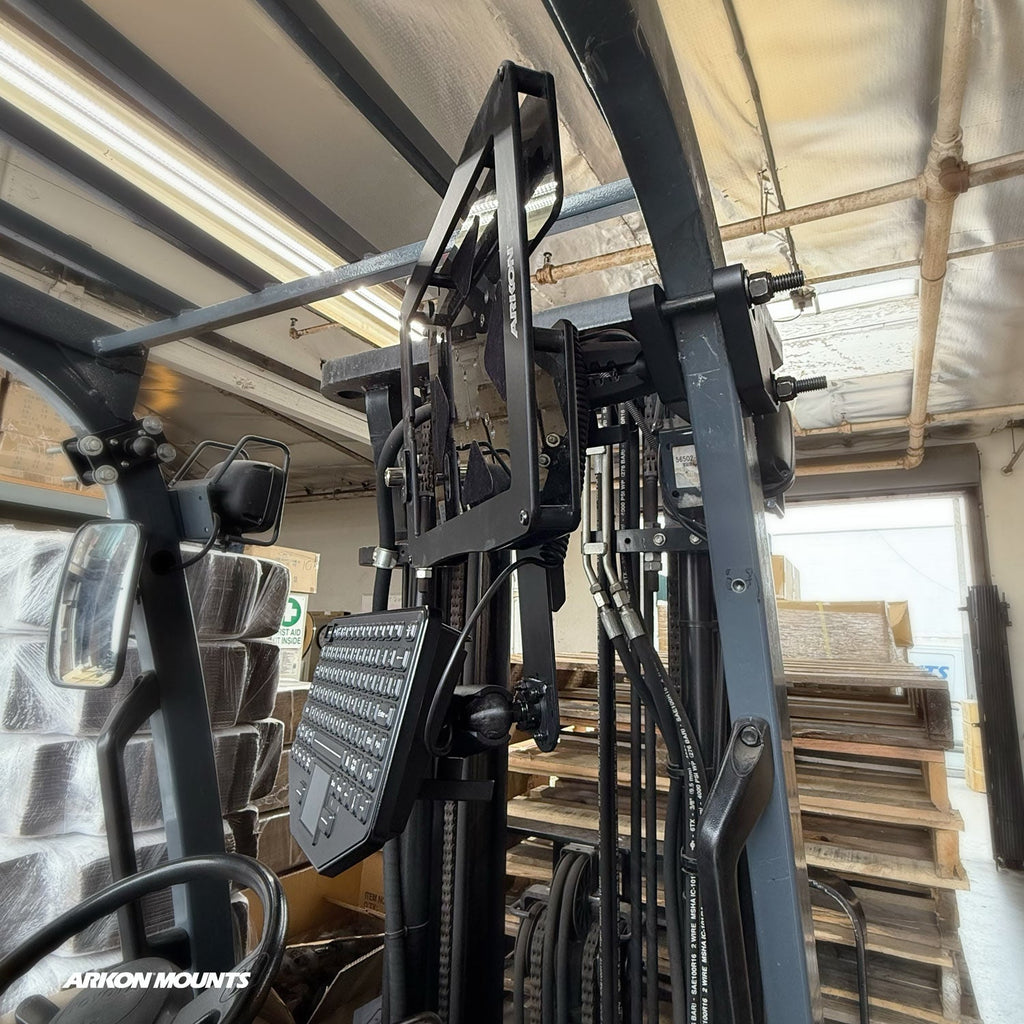 Arkon XMSFL38RM5UBT tweede praktijkvoorbeeld; toestel en heftruck niet inbegrepen