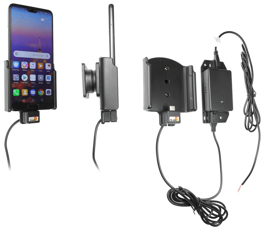 Brodit houder/lader Huawei P20 fixed instal