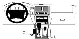 Proclip Honda Passport 98-02/Isuzu Rodeo 98-06 console Mount