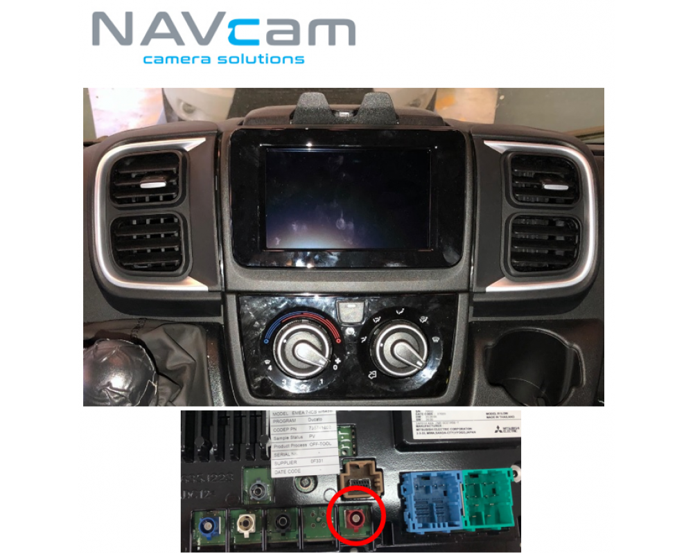 Fiat Ducato 2021> AHD rear camera 720P (NTSC)
