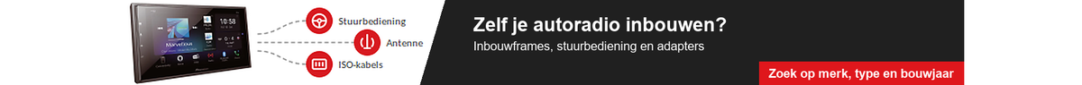 Zelf een aftermarket autoradio inbouwen met passende inbouwonderdelen