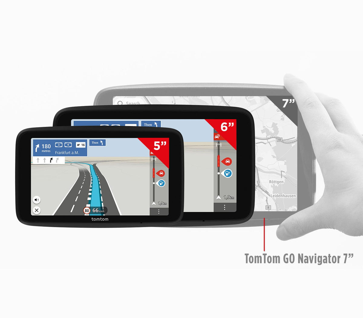 TomTom GO Classic schermformaten