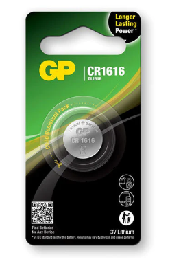 GP Lithium knoopcel CR1616 blister 1