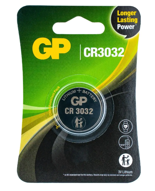 GP Lithium knoopcel CR3032 blister 1