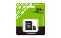 Kingston Canvas Select Plus microSDXC 64GB + SD adapter packshot