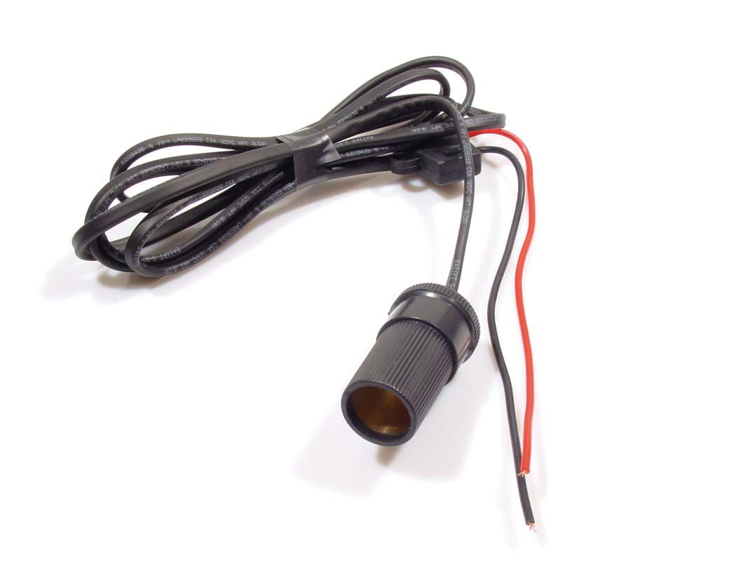 Lader 12/24V inbouw Kram sig plug F 5A 2m steekzek.open eind