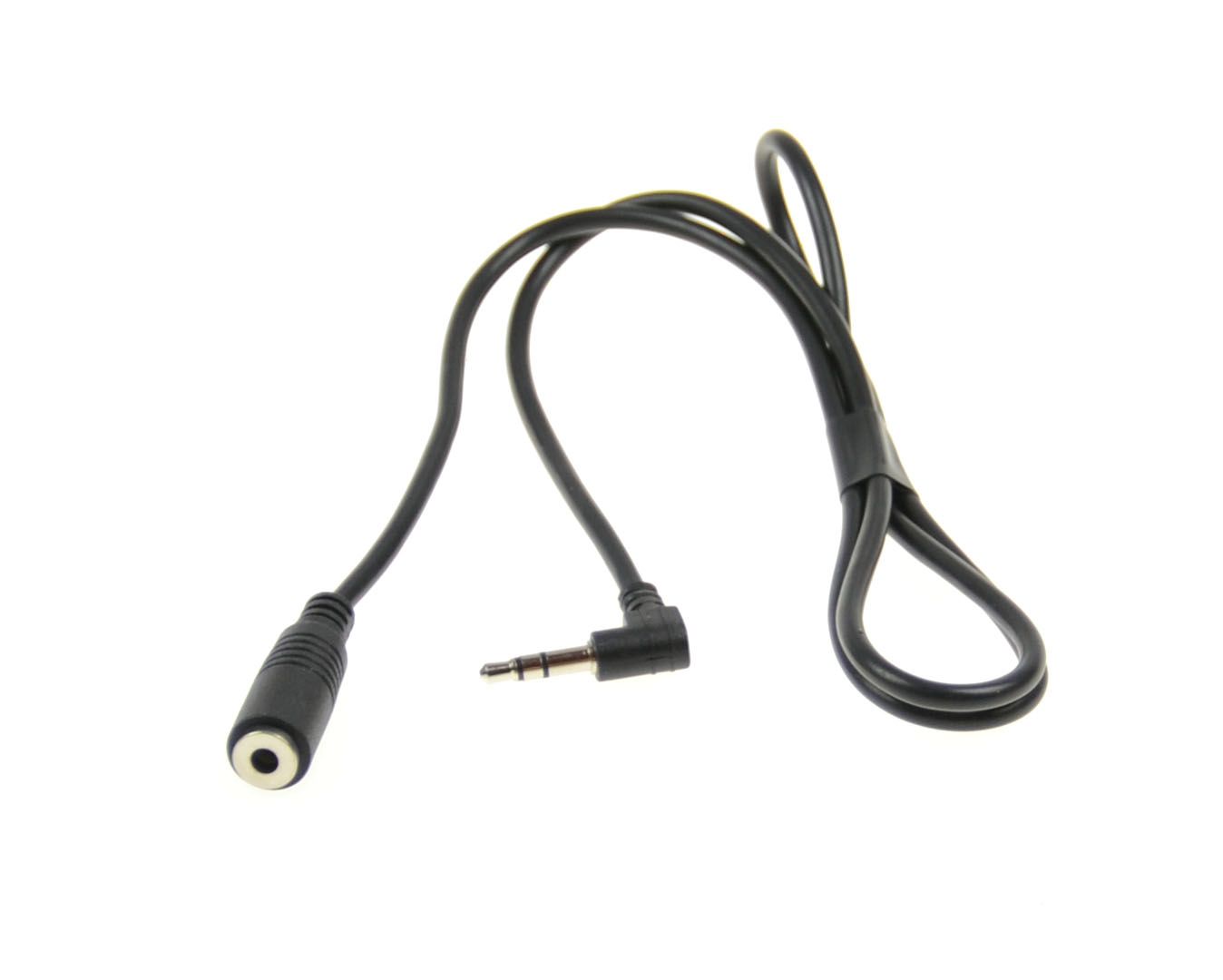 Kram 75cm verlengkabel 3.5mm Jack M 90º - Jack F