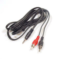 Kram 1 8 meter adapterkabel 3.5mm Jack M - 2 x RCA M
