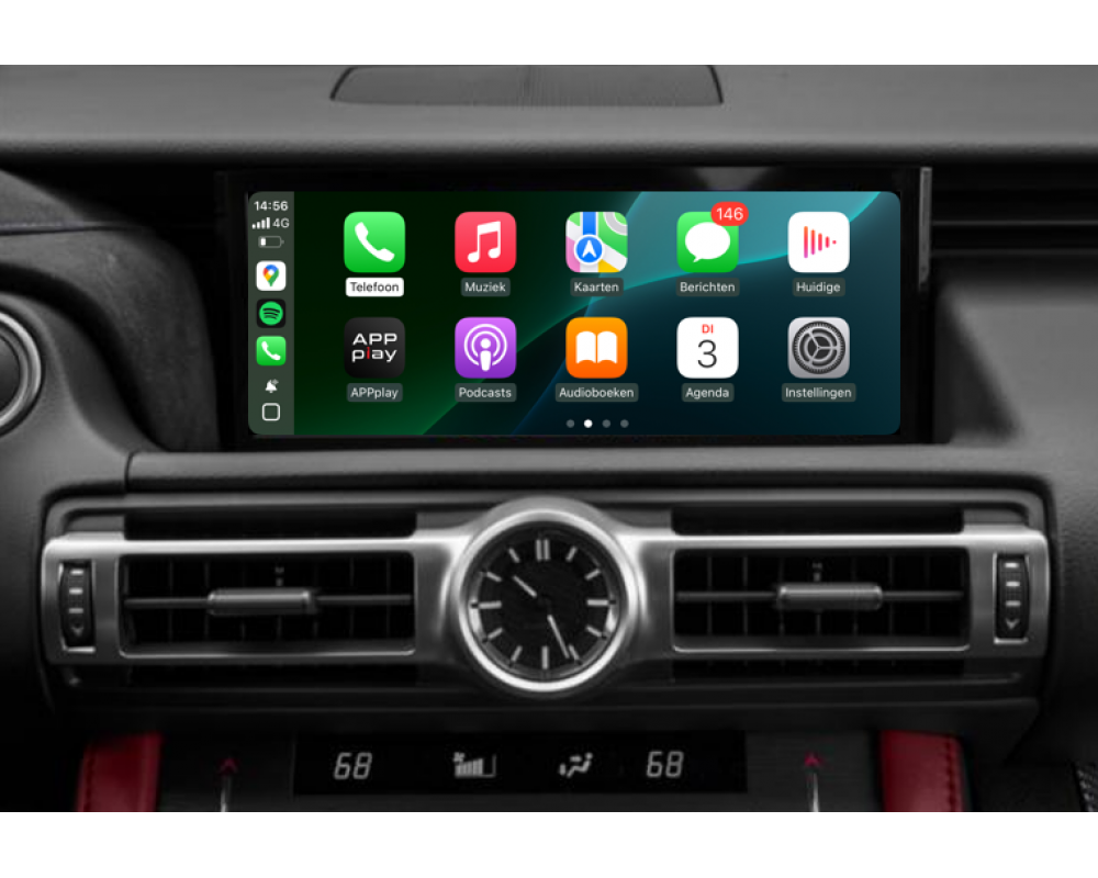 APPplay_CARplay & Android Auto instellen Lexus GVIF 2018> Touchpad (LVDS)