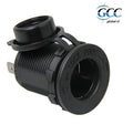 Lader 12/24V inbouw sig plug F met ring 28mm 16A