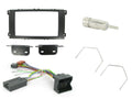 2DIN KIT Ford modellen met CANBUS Zwart gebogen frame (vis