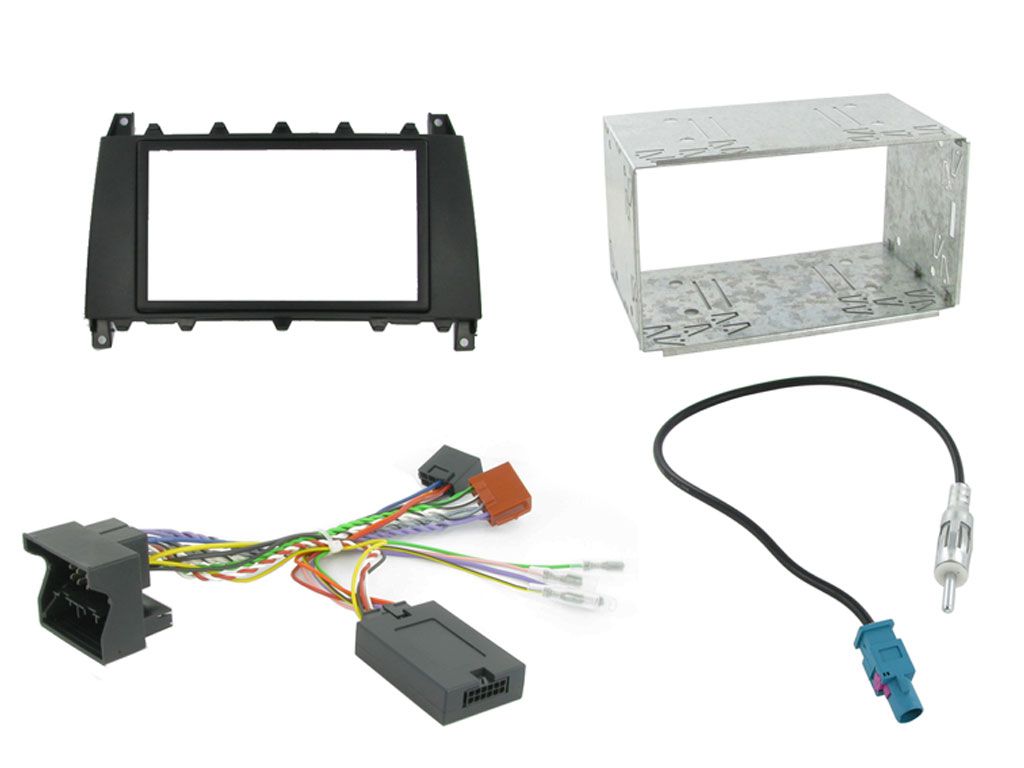 2DIN KIT Mercedes C-class W203 04-07