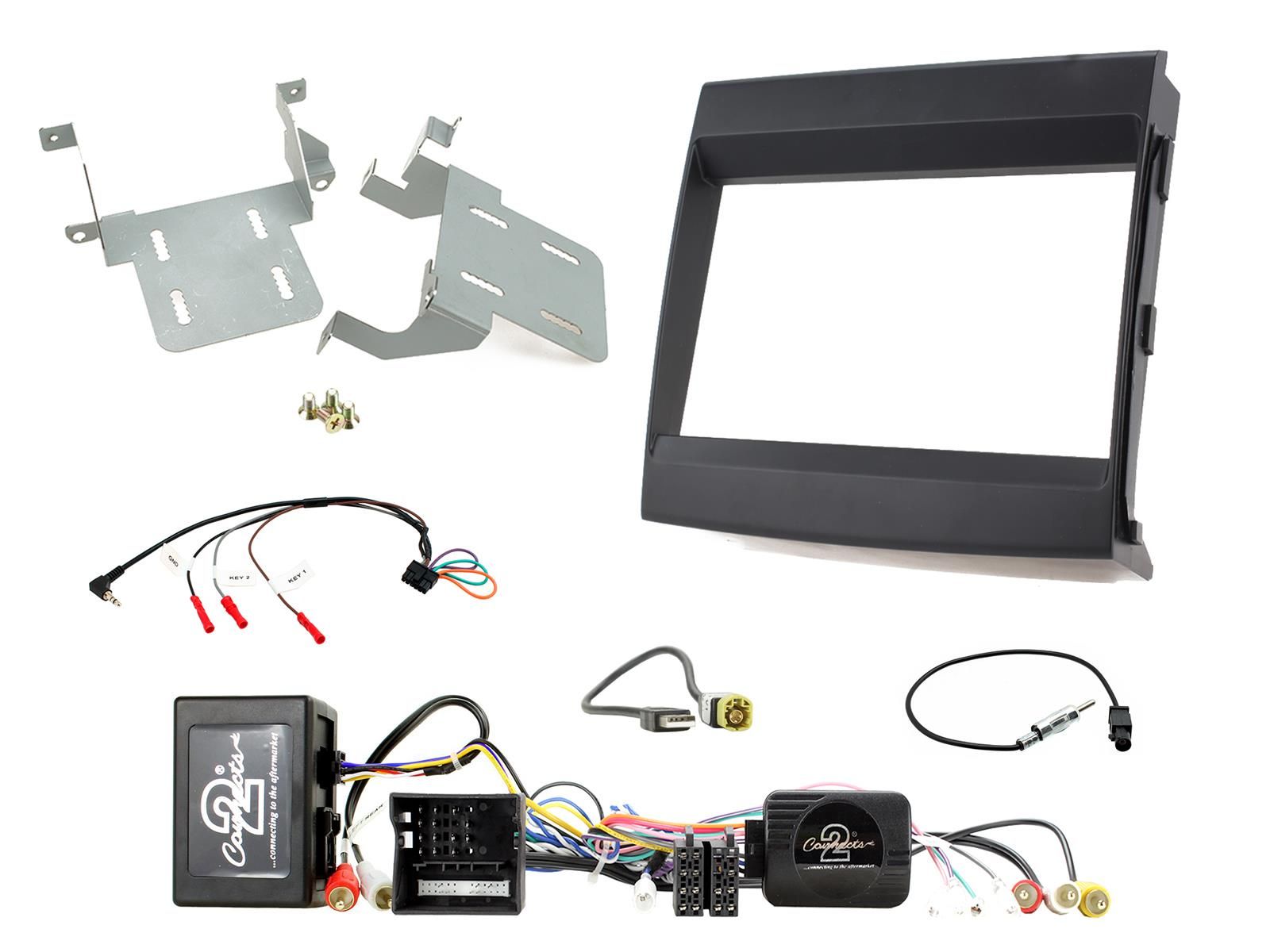 2DIN KIT Porsche Cayenne 11-16 + cam/pdc audio/amp ret