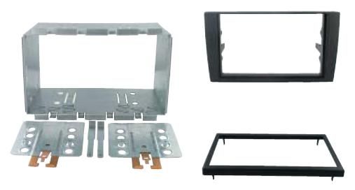 2-DIN frame Audi A4 07-09 zwart