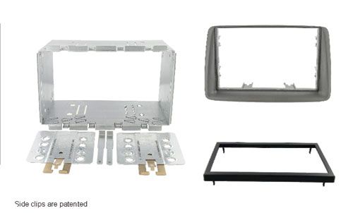 2-DIN frame Fiat Panda 04-12 grijs