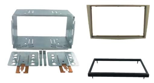 2-DIN frame Opel Antara 07-11 antraciet