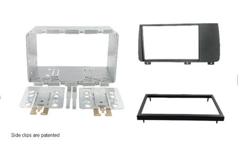 2-DIN frame Volvo S60 V70 XC70 04-09 met metaal zwart