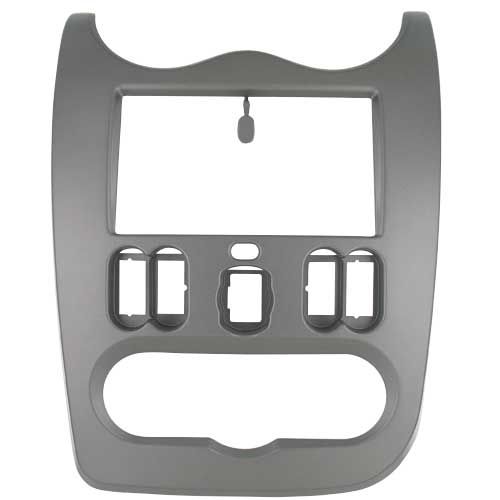 2-DIN frame Dacia Duster Logan Sandero 10-12 grijs