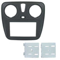 2-DIN frame Dacia Dokker Lodgy 12- met OEM 1-DIN mat zwart