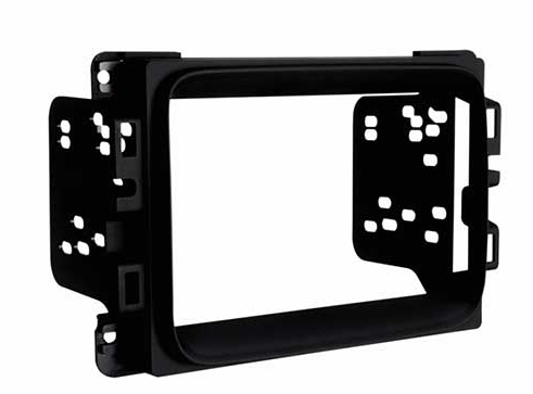 2-DIN frame Dodge Ram Jeep Cherokee Compass 14-21 zwart