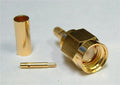 kabelconnector krimp SMA M - RG174 Goud