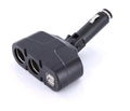 Lader 12V adapter 2x usbA + 2x sig.plug F max 2.5A