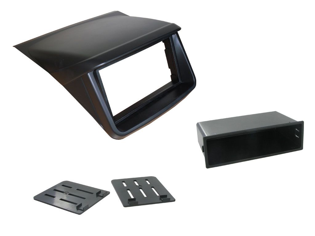 2-DIN frame Mitsubishi L200 06-15 zwart
