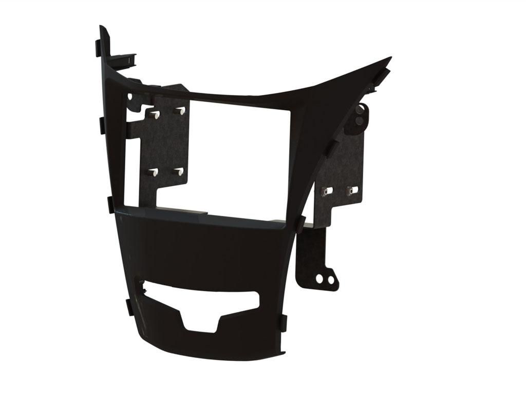 2-DIN frame Ssangyong Korando 14-17 zwart