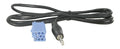 Aux in mini ISO blauw --> 3.5 mm jack stereo met 20 pins min