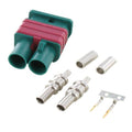 kabelconnector krimp dubbel Fakra M