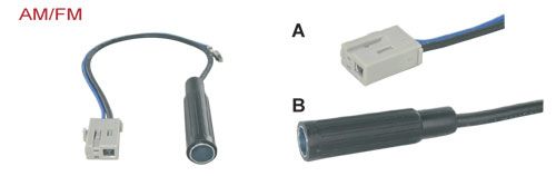 adapterkabel 15 cm Honda/Suzuki/Mazda GT13 F - DIN F