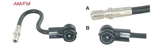 adapterkabel 15 cm Chrysler/Daewoo/Dodge/Chev - ISO M 90°