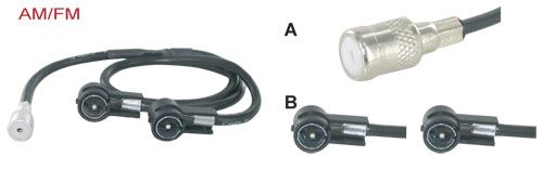 adapterkabel 20 cm Y splitter 2 x ISO M - ISO F 1 x