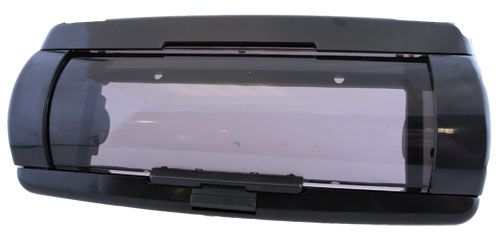1-DIN frame Universeel front met waterdichte afscherming zw
