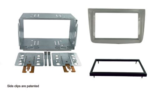 2-DIN frame Alfa Mito 08-13 zilver