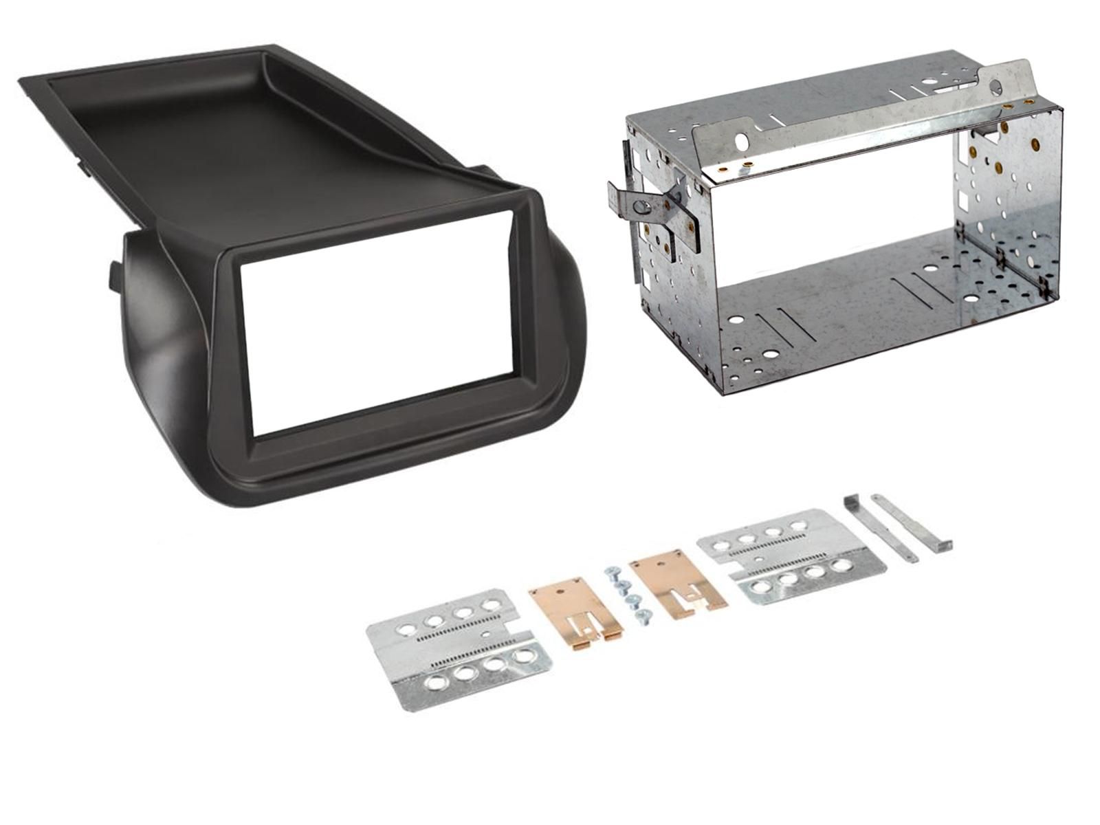 2-DIN frame Citroen Nemo Fiat Fiorino Peugeot Bipper 08-21