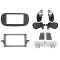 2-DIN frame Fiat 500 08-15 soft touch zwart