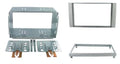 2-DIN frame Ford C-Max Fiesta Focus Kuga S-Max 07- zilvr