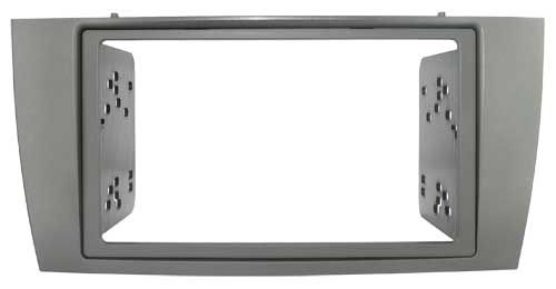 2-DIN frame Jaguar S-Type X-Type 99-08 zilver