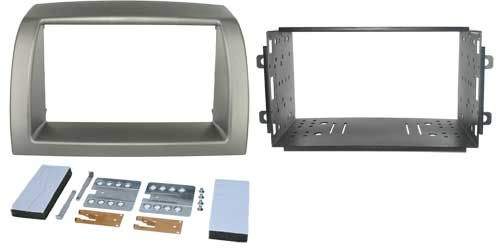 2-DIN frame Lancia Ypsilon 04-11 zilverkleurig