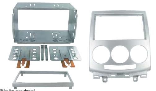 2-DIN frame Mazda 5-serie 05-11 zilverkleurig